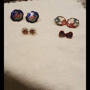 Cloisonne earrings